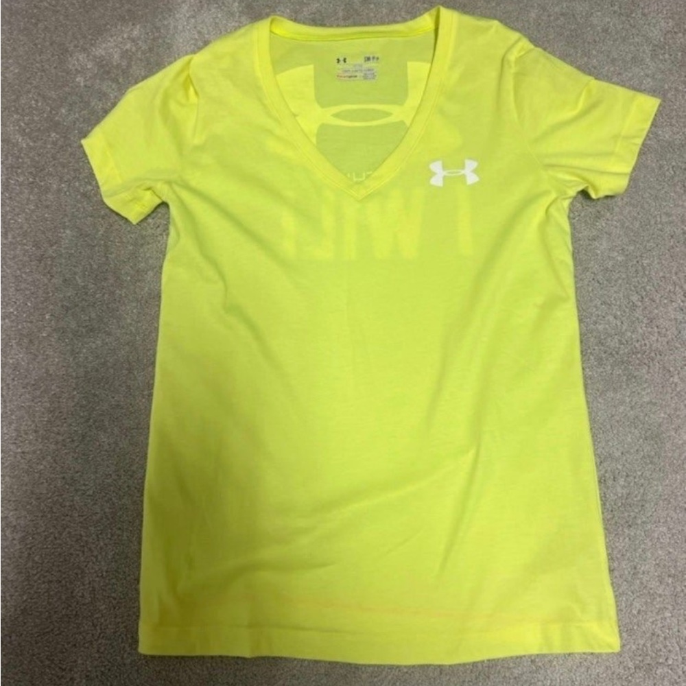 Under Armour tshirt neon yellow